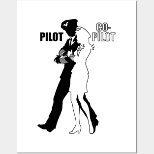 Male Pilot and Co-Pilot Posters and Art